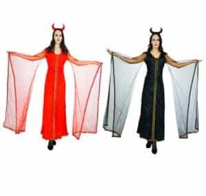 2018 11 13 13 56 38 Aliexpress.com Buy 2018 New Adults Devil Costume Red Black Long Dress Fancy G