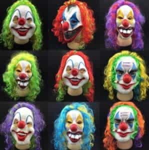 2018 11 15 11 29 28 Fasion Clown Head Mask Prop Halloween Terror Accessory New Fancy Circus Masks Ra