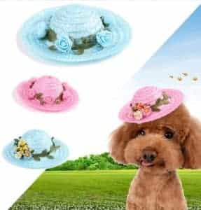 2018 11 25 10 16 21 ERPPET Pet Dog Caps Simple And Cute Flower Decoration Breathable Puppy Cat Hat S